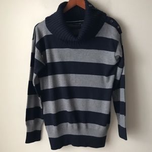 Banana Republic Striped Turtleneck Sweater